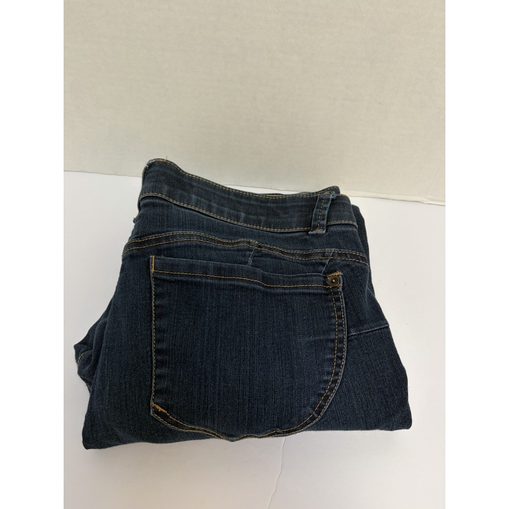 Democracy "Ab" Technology Mid-Rise Ankle Skinny Stretch Jeans Dark Wash size 14